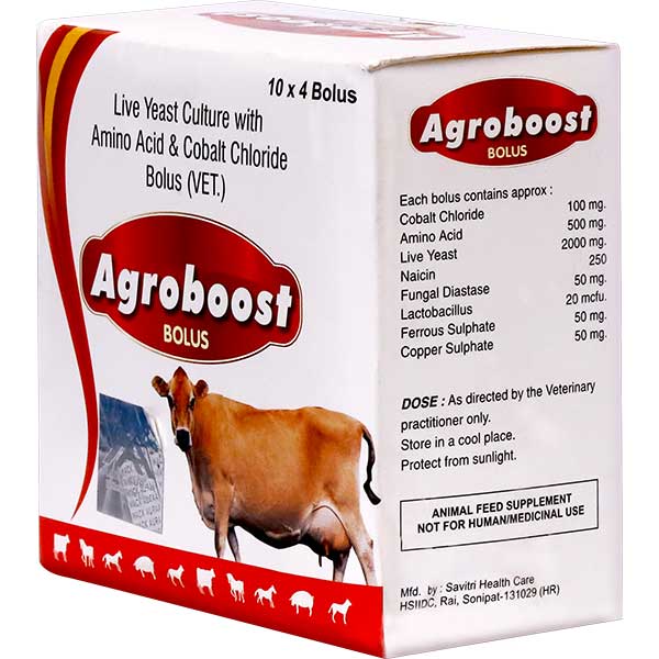 Agroboost Bolus – 40 Tabs Feed Supplement Manufacturer, Exporter, Supplier  in Nashik India | Mack Auraa Healthcare